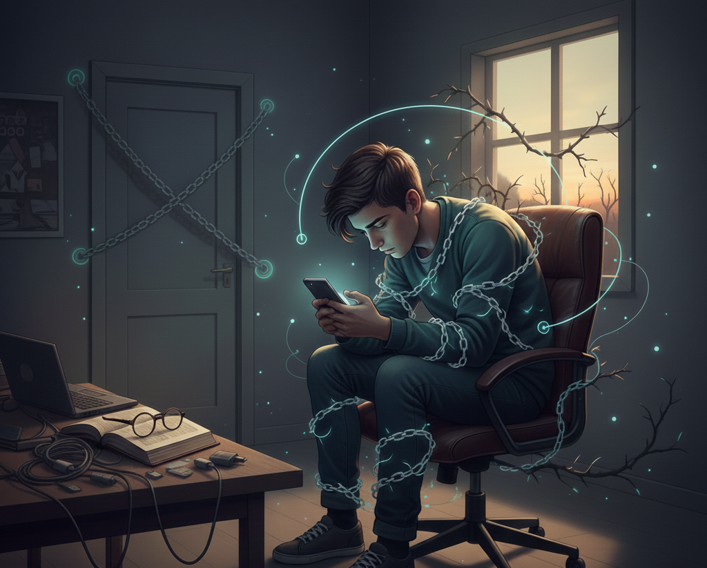 الإدمان الرقمي - استخدام الهاتف المحمول